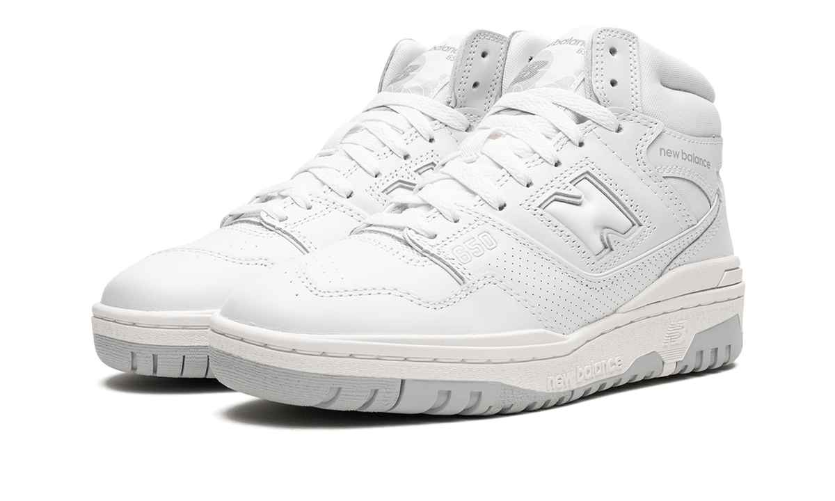 New Balance 650 "Triple White" Sneakers