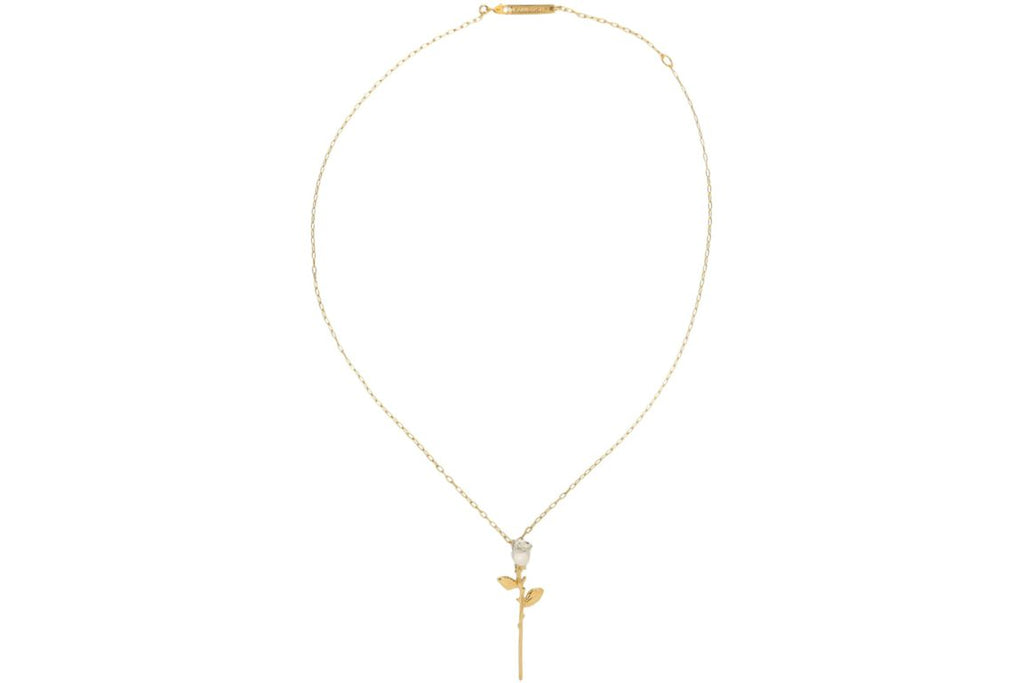 Ambush Rose Charm Necklace Gold