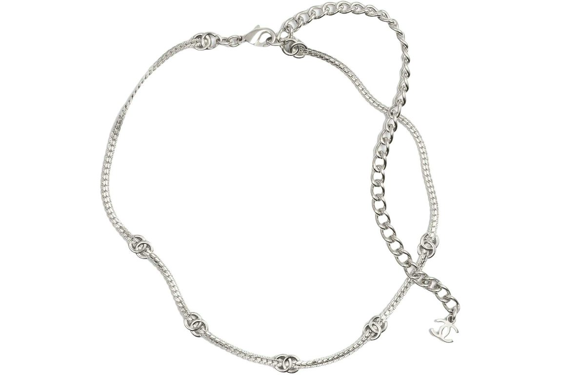 Chanel Metal Choker Silver (ABE255 B18058 NZS81)