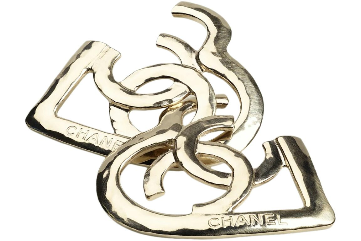 Chanel Metal Earrings Gold