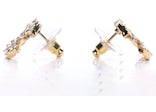 Chanel Metal Textured CC Earrings Gold