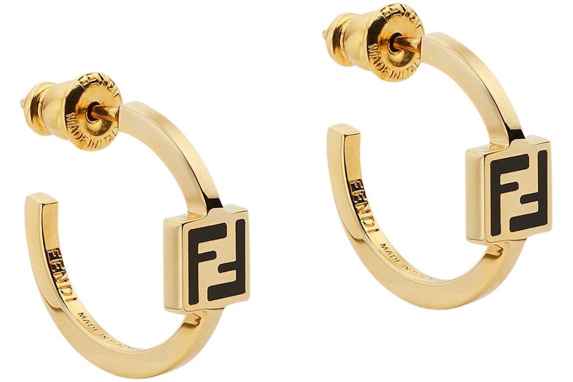 Fendi by Marc Jacobs Forever Fendi Circular-Shaped Earrings Gold-Colored Earrings