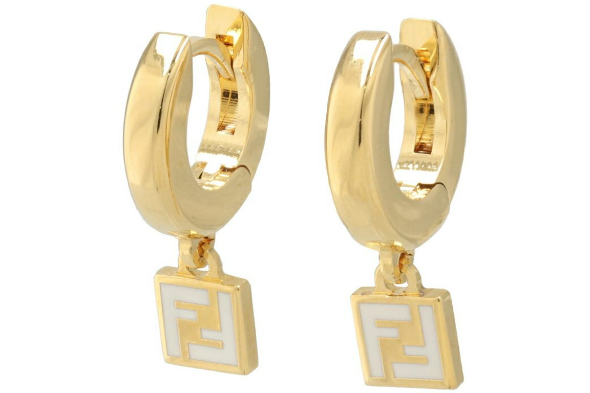 Fendi by Marc Jacobs Forever Fendi Earrings Gold-Colored Hoop Earrings