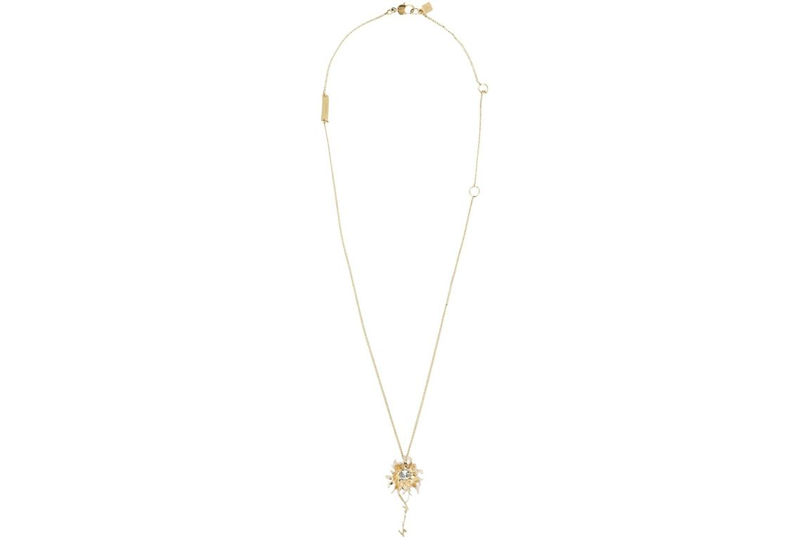 Givenchy Daisy And Givenchy Signature Necklace Gold/White