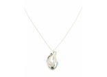 Givenchy Organic Pendant Necklace Turquoise