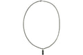 Gucci Enamel Pendant Necklace Silver