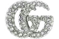 Gucci GG Marmont Single Crystal Earring Palladium-tone