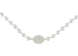 Gucci Sterling Silver Interlocking G Boule Necklace Silver