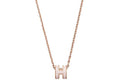 Hermes Mini Pop H Pendant Rose Dragee