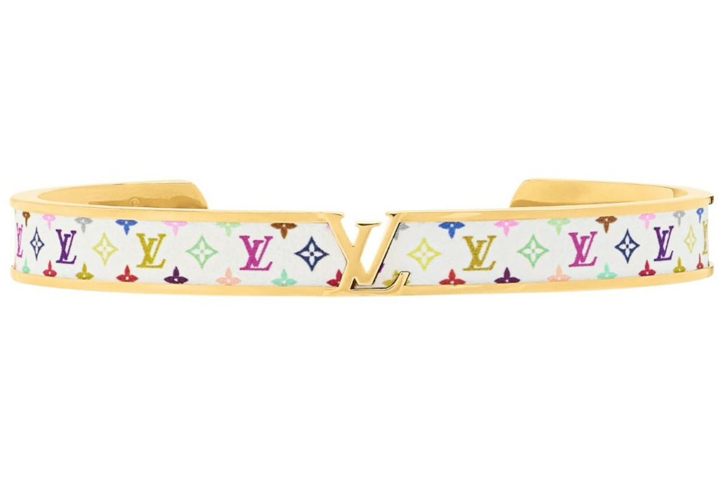 Louis Vuitton x Takashi Murakami LV Initiales Bracelet Multicolored Toile