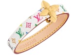 Louis Vuitton x Takashi Murakami Mini Flowergram Bracelet White Monogram