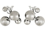 Louis Vuitton x Yayoi Kusama Metal Dots Earrings Silver