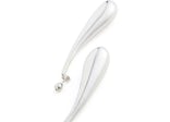 Mugler H&M Teardrop Earrings Silver-colored