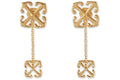 Off-White Arrow-Motif Drop Earrings Gold