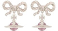 Vivienne Westwood Women's Octavie Earrings Platinum/Pink/Pink CZ