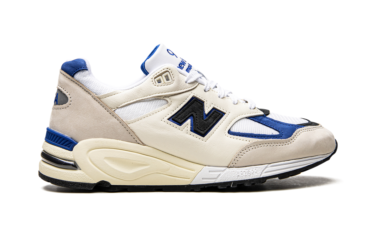 New Balance 990v2 Made in USA "White/Blue" Sneakers