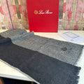 Loro Piana Herringbone Fringed Scarf — hero