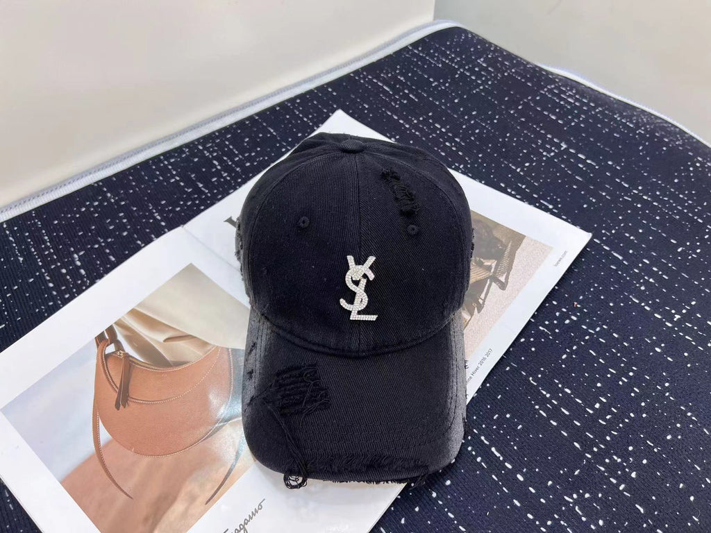 Saint Laurent Baseball Cap - Black / Brown