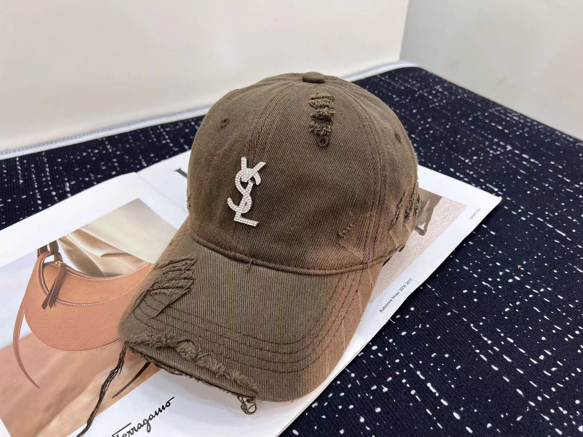 Saint Laurent Baseball Cap - Black / Brown