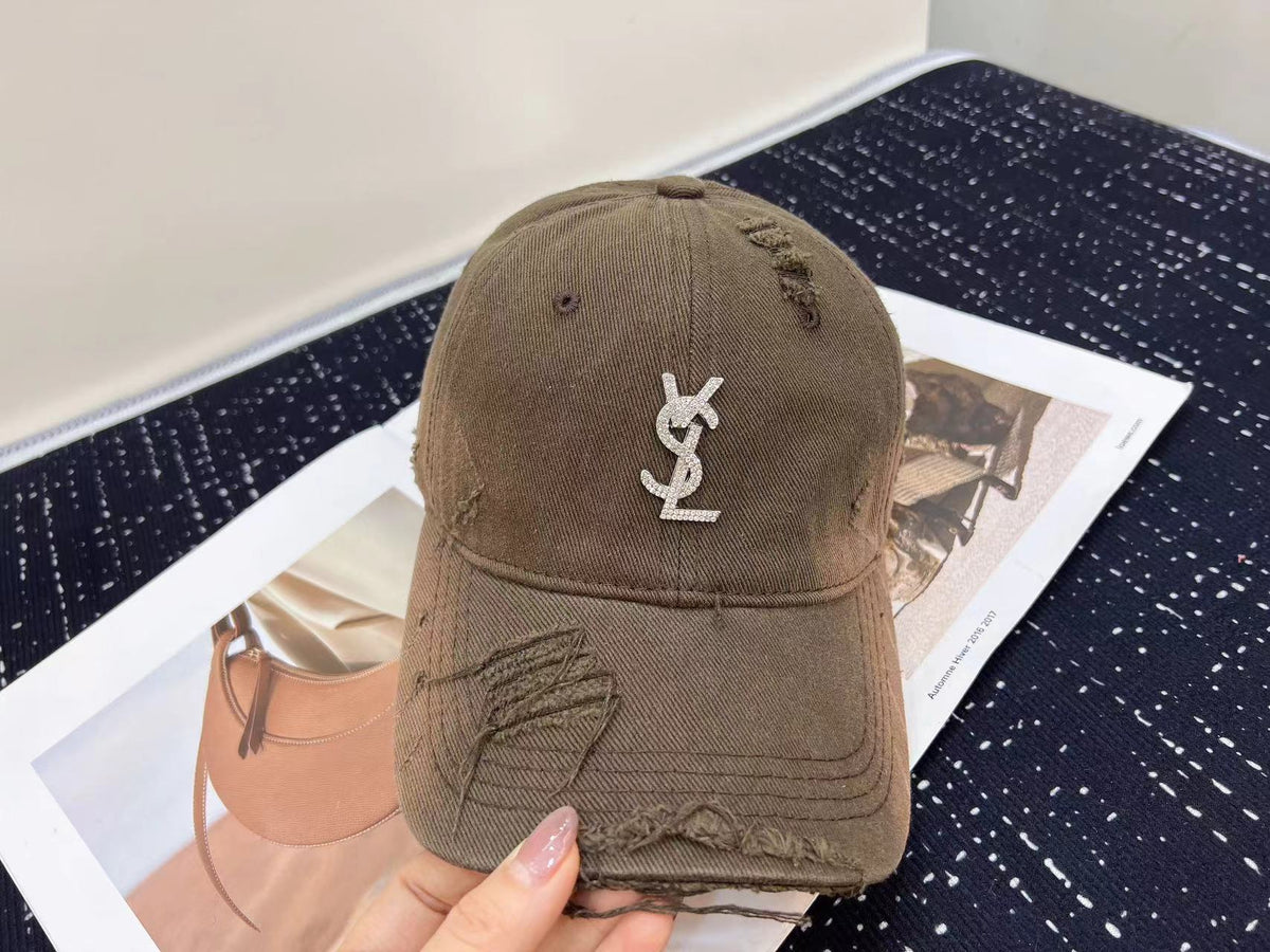 Saint Laurent Baseball Cap - Black / Brown