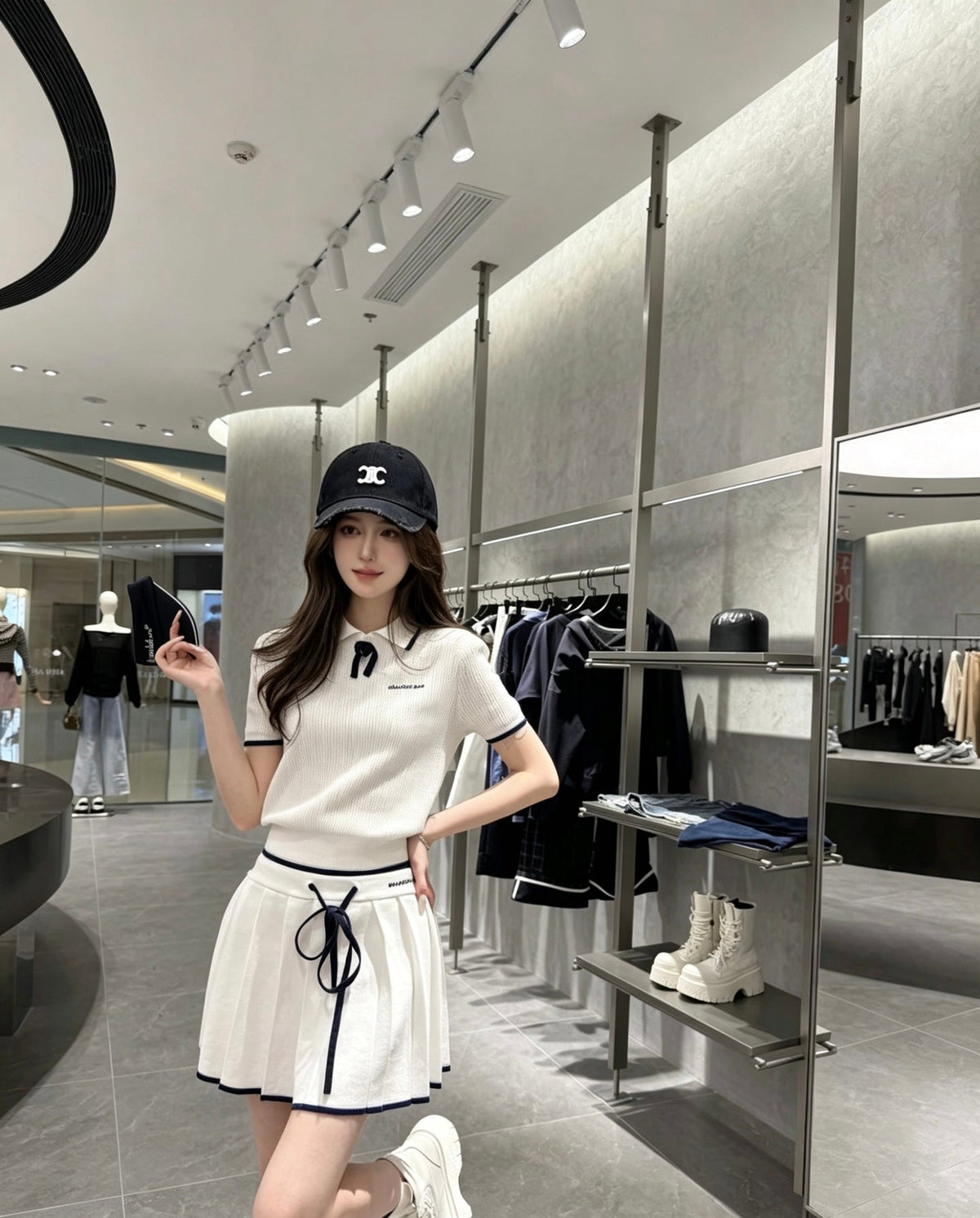 Celine Vintage Distressed Baseball Cap