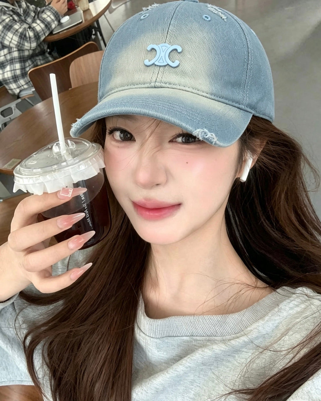 Celine Vintage Distressed Baseball Cap