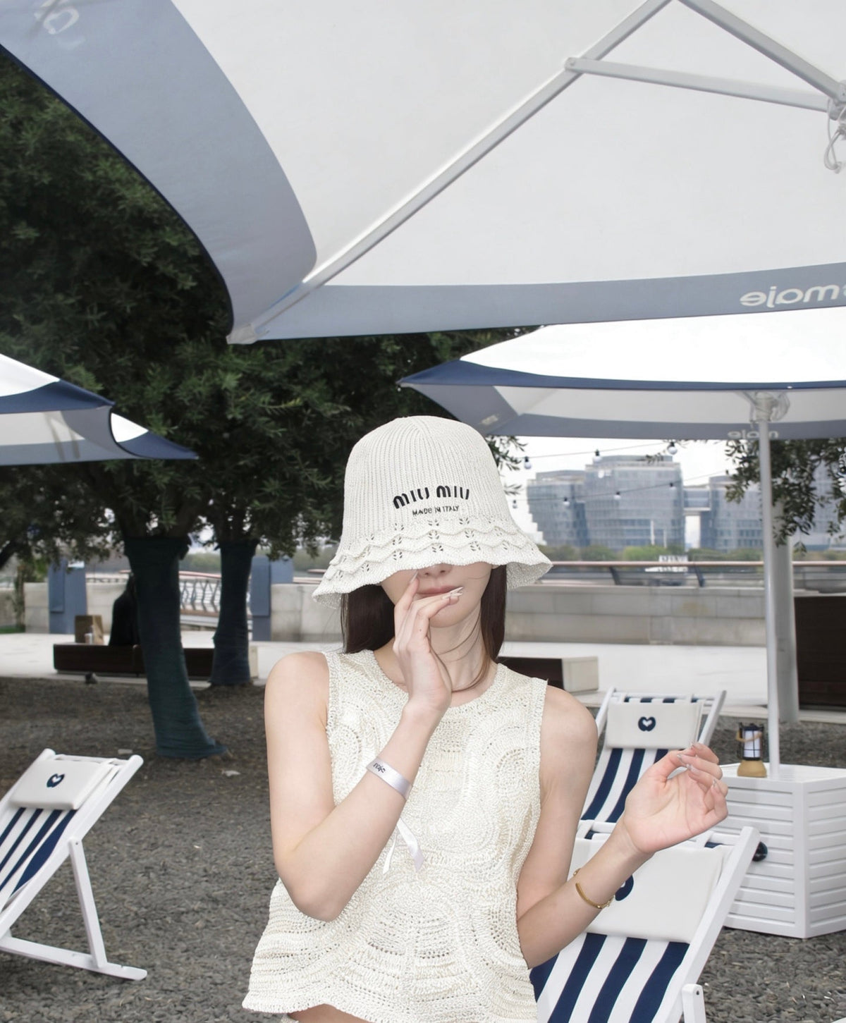 Miu Miu Knitted Bucket Hat