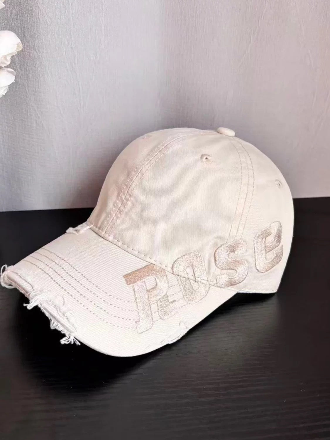 Retro Lettering Baseball Cap