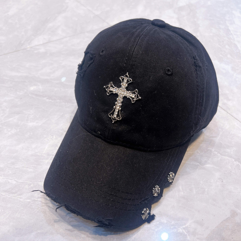 Chrome Hearts Baseball Cap - Beige / Black