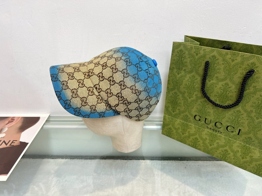 Gucci Baseball Cap - Blue / Pink