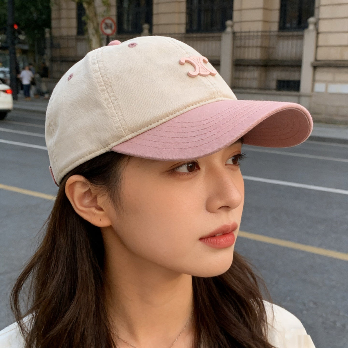 Celine Color-Block Baseball Cap