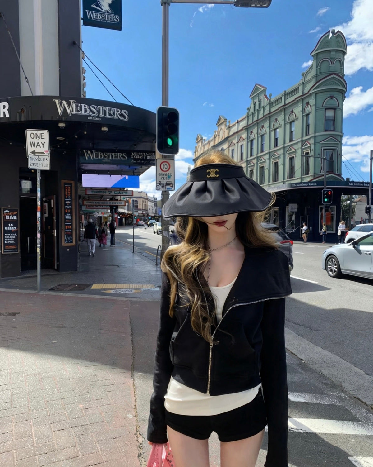 Celine Bucket Hat - Black / White
