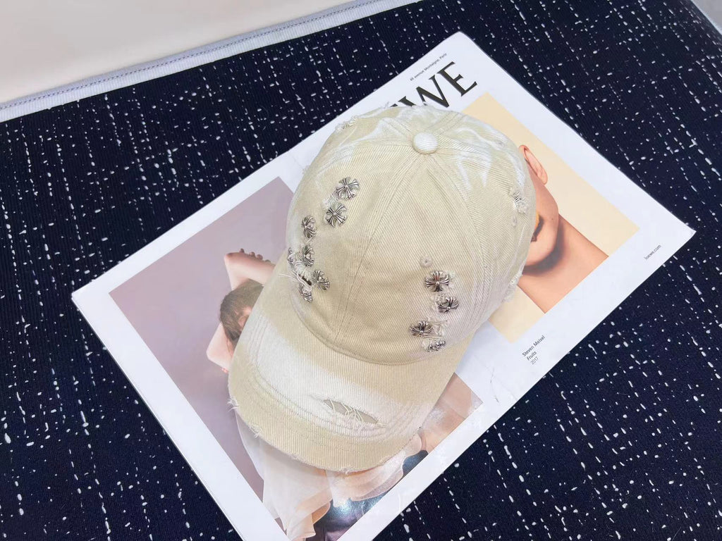 Chrome Hearts Baseball Cap - Black / White