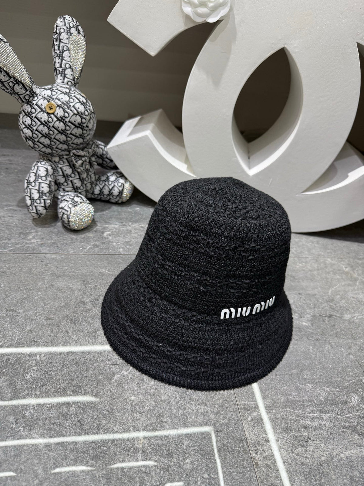 Miu Miu Knitted Bucket Hat
