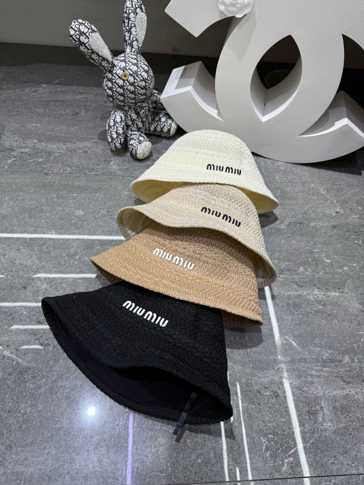Miu Miu Knitted Bucket Hat