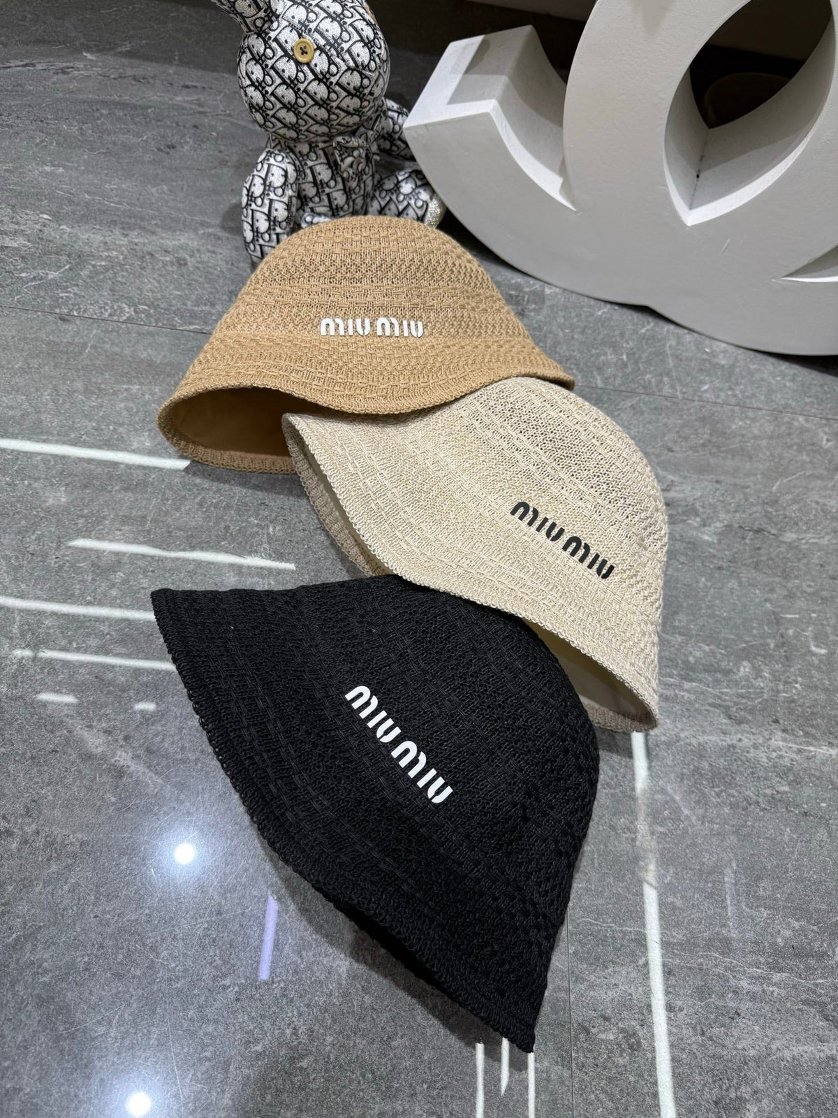 Miu Miu Knitted Bucket Hat