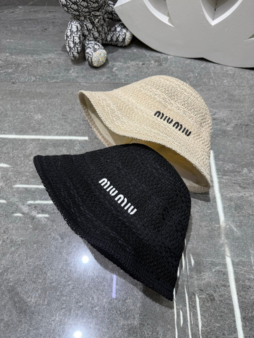 Miu Miu Knitted Bucket Hat