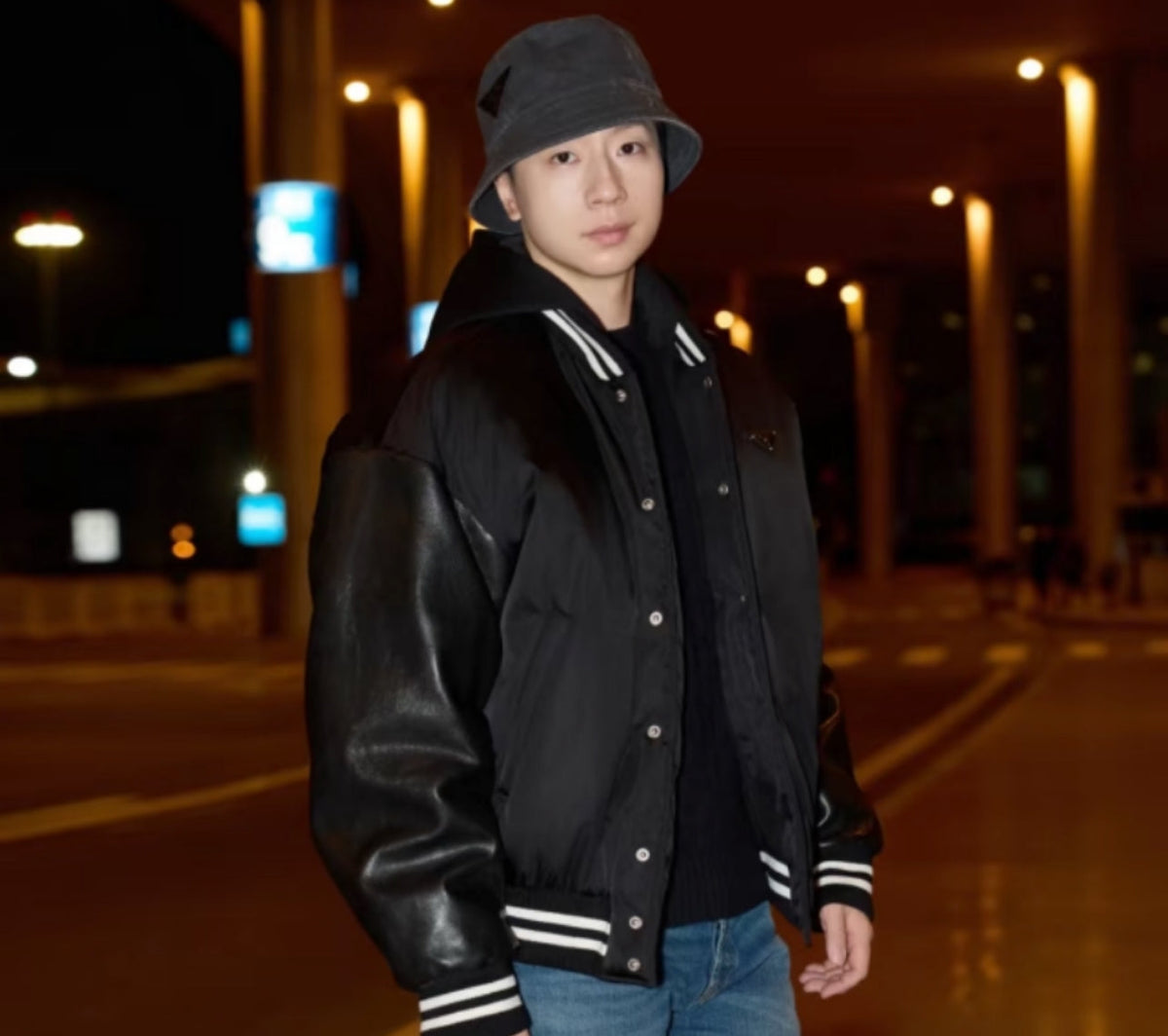 Prada Bucket Hat - Gray / Pink