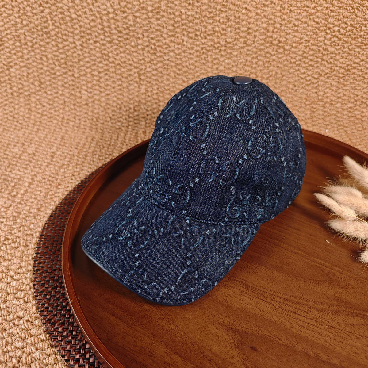 Gucci Denim Baseball Cap - Dark Blue