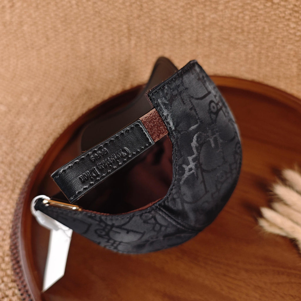 Dior Oblique Leather Brim Baseball Cap