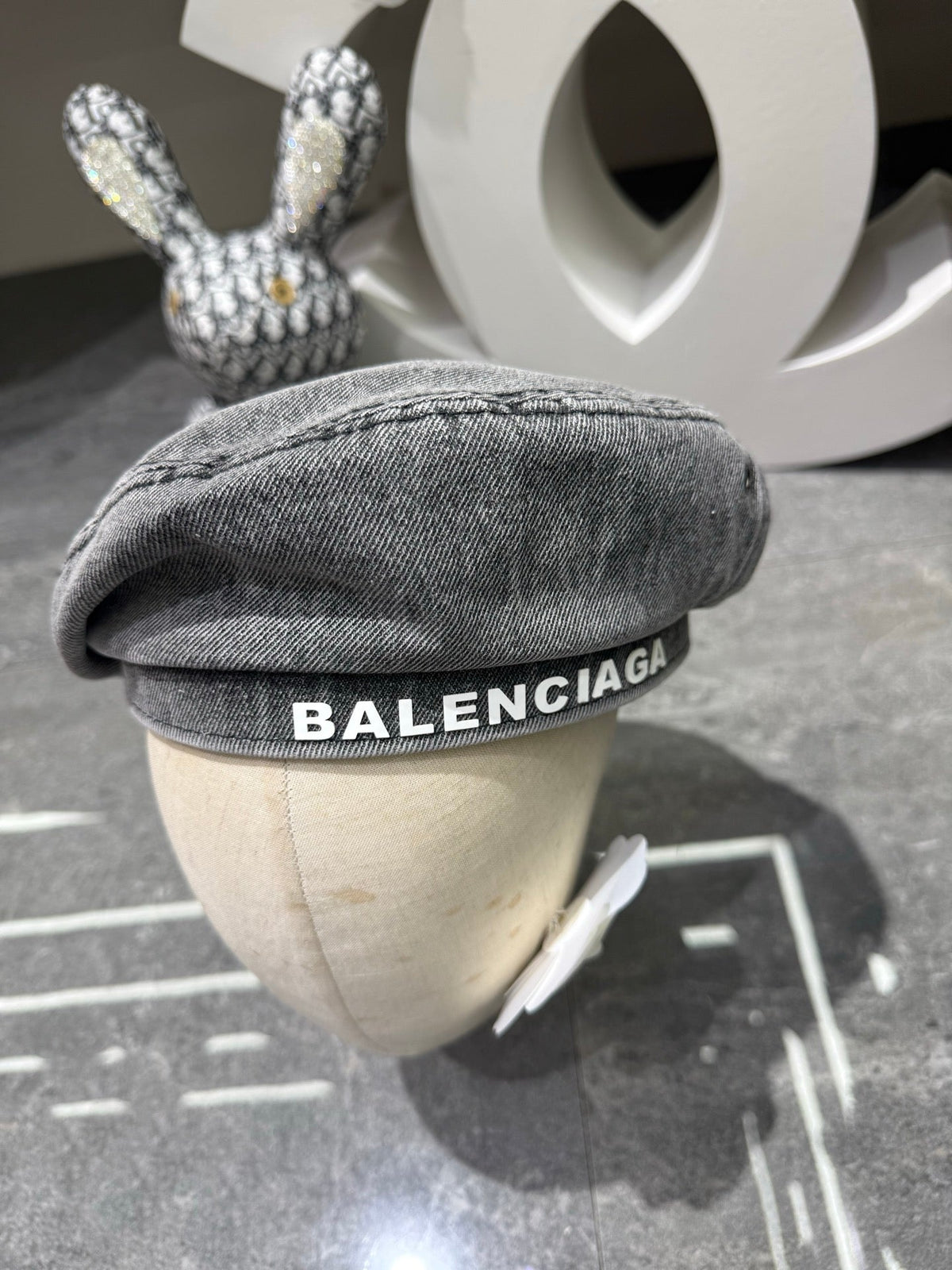 Balenciaga Denim Beret