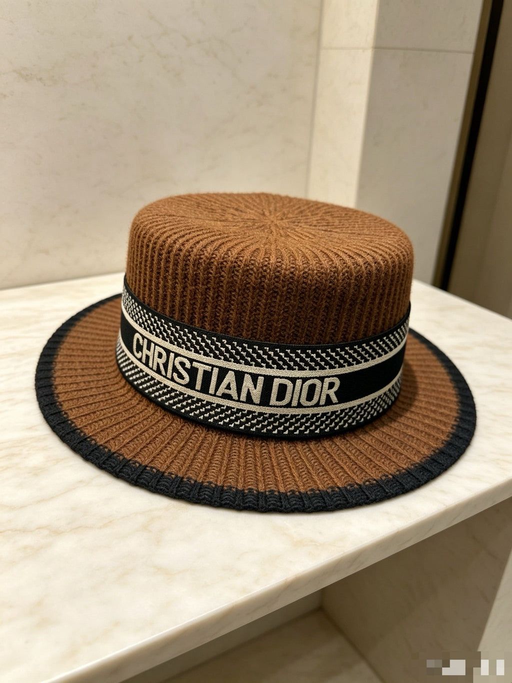 Dior Wool Flat-Top Hat