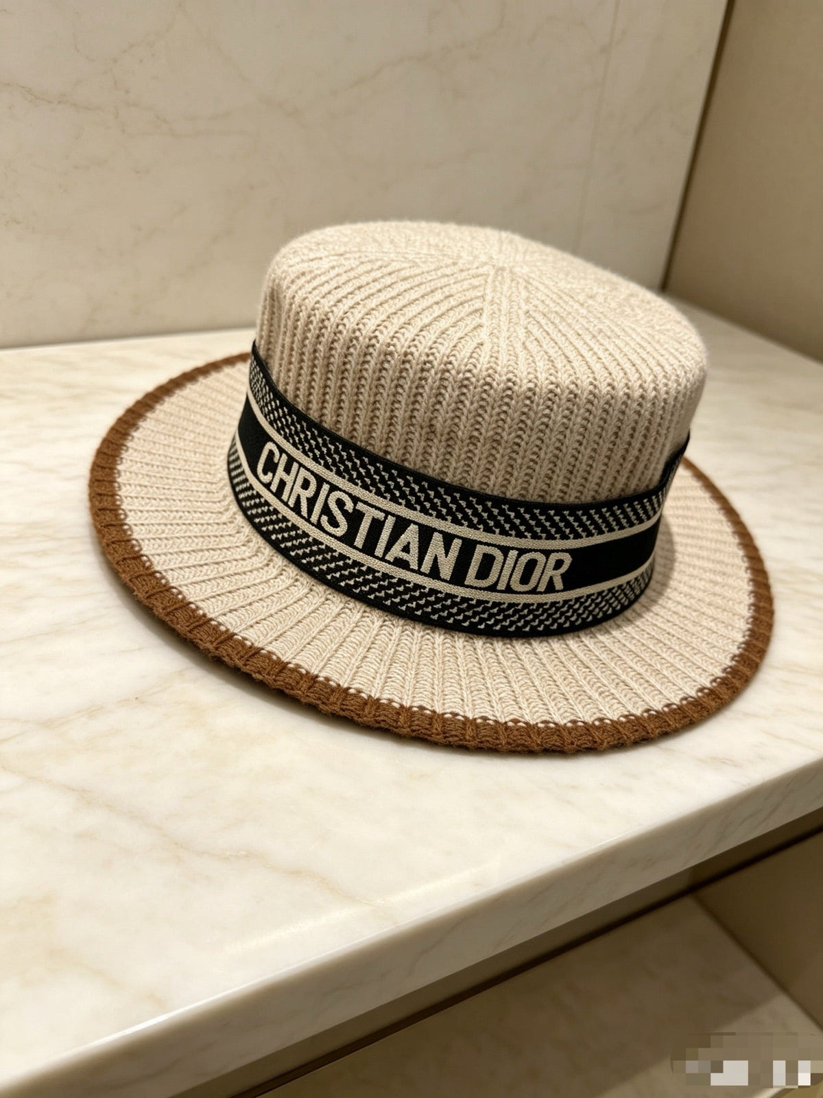 Dior Wool Flat-Top Hat